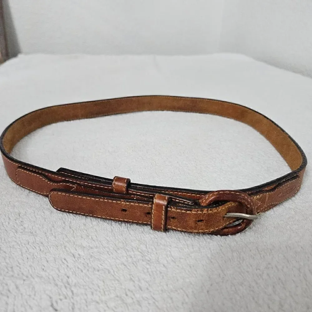 Jordache brown leather belt